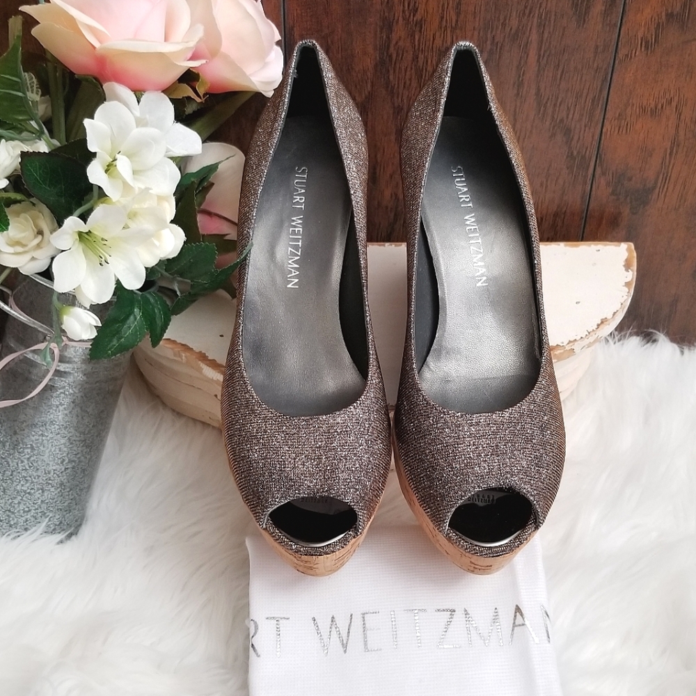 Stuart Weitzman Anna Wedge/ Platform Heels